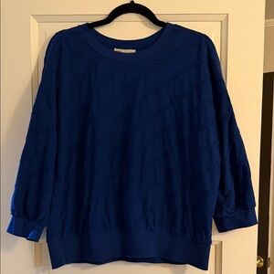 Women’s Dark Royal Blue Crewneck Textured top